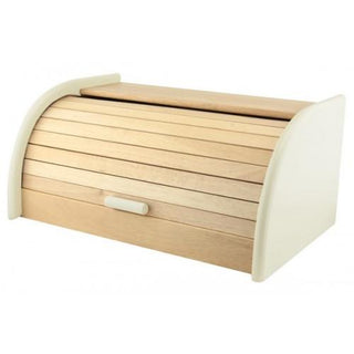 Cream Roll Top Bread Bin