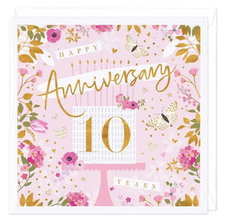 Happy 10th Anniversary Card