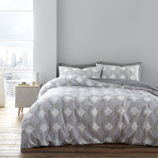 Atticus Geometric Single Duvet Cover Set