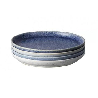 Denby Studio Blue Set of 4 Medium Coupe Plate