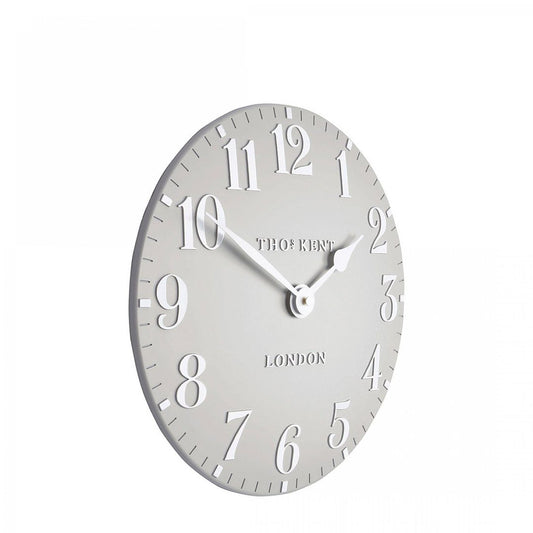 Arabic Wall Clock Dove Grey 12"