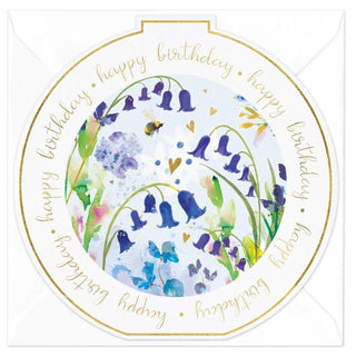 Bluebells Birthday Round Card