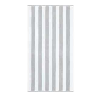 Reversible Grey Stripe Jacquard Hand Towel