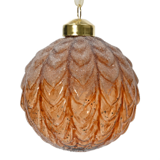 Spangle Rust Shimmer Bauble