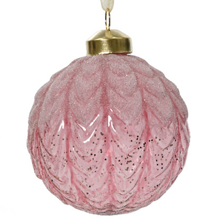 Spangle Velvet Pink Shimmer Bauble