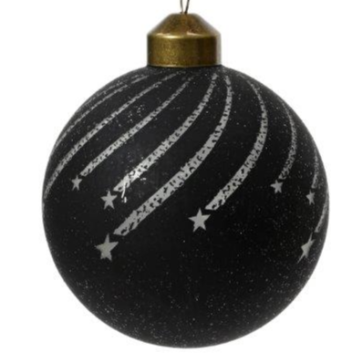 Shooting Star Midnight Black Bauble