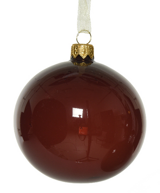 Glass Winter Redwood Transparent Bauble