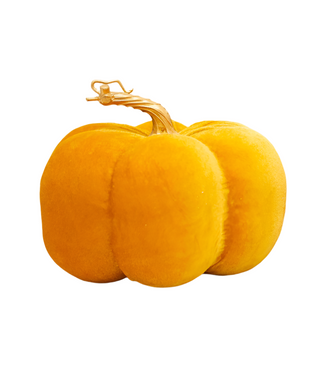 Ochre Velvet Pumpkin 20cm