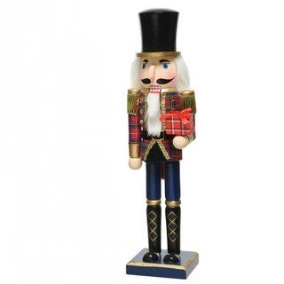 Nutcracker Navy with Present Extra Large H76CM