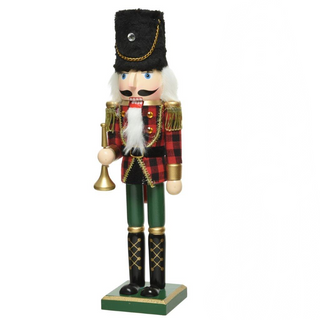 Nutcracker Green with Trumpet Extra Large H76CM