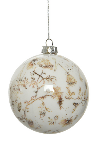 Winter Forest White Bauble