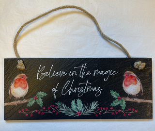 Christmas Animal Plaque Robin