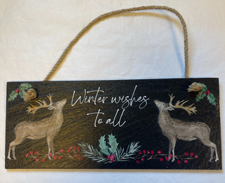 Christmas Animal Plaque Stag
