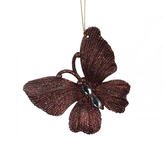 Butterfly Brown Glitter Decoration