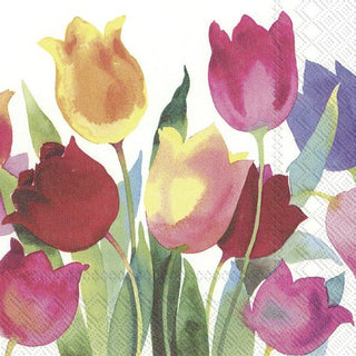 Powerful Tulips Paper Napkin