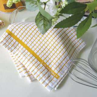 Honey Check Tea Towel