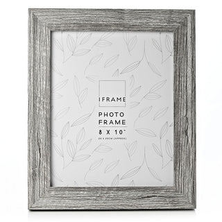 iFrame Mid Grey Wood Effect Frame 8" x 10"