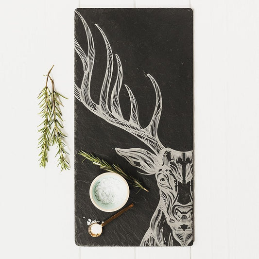 Etched Stag Table Runner