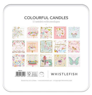 Colourful Candles Notelets