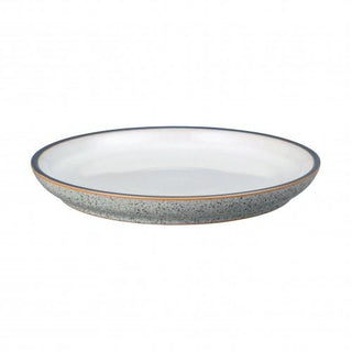 Denby Studio Grey White Medium Coupe Plate