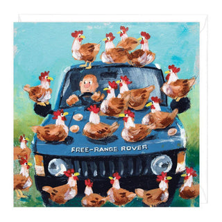 Free Range Rover Greeting Card