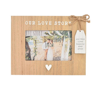 Our Love Story Wooden Frame 6" x 4"