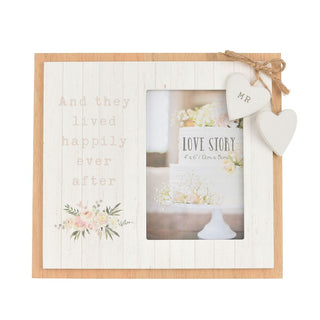 Happily Ever After Wooden Frame 4" x 6"